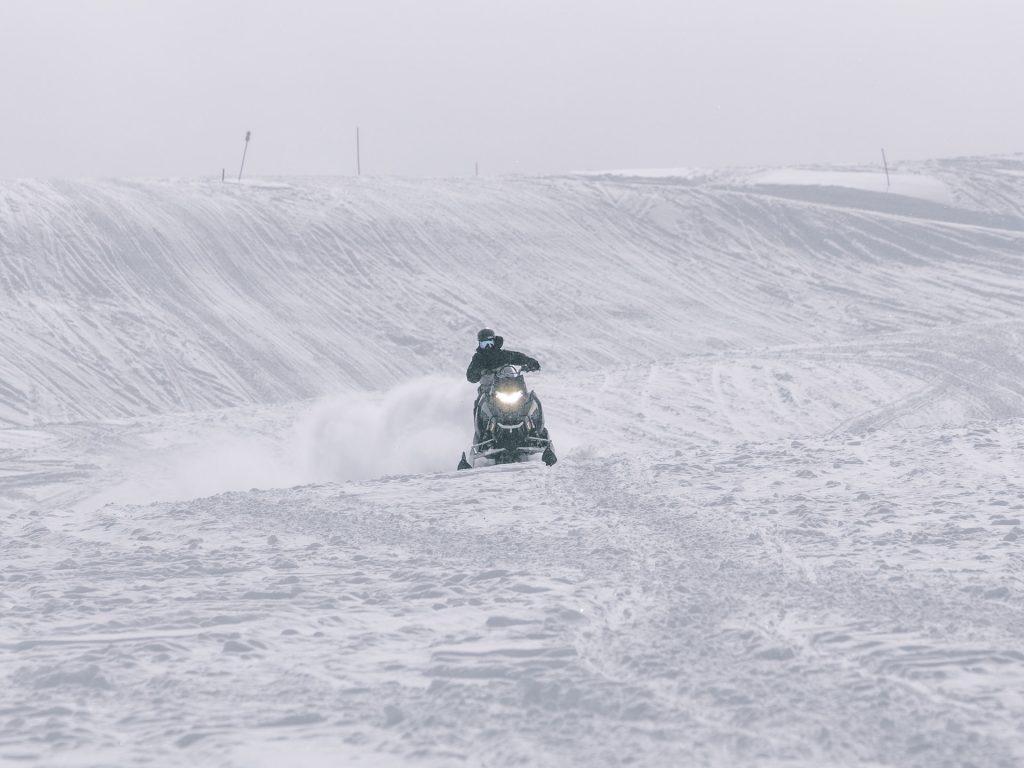 Snowmobiling in courchevel
