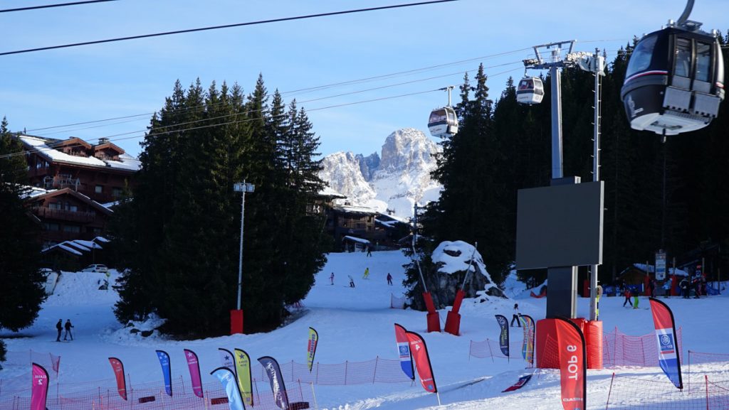 courchevel green run called bellecote